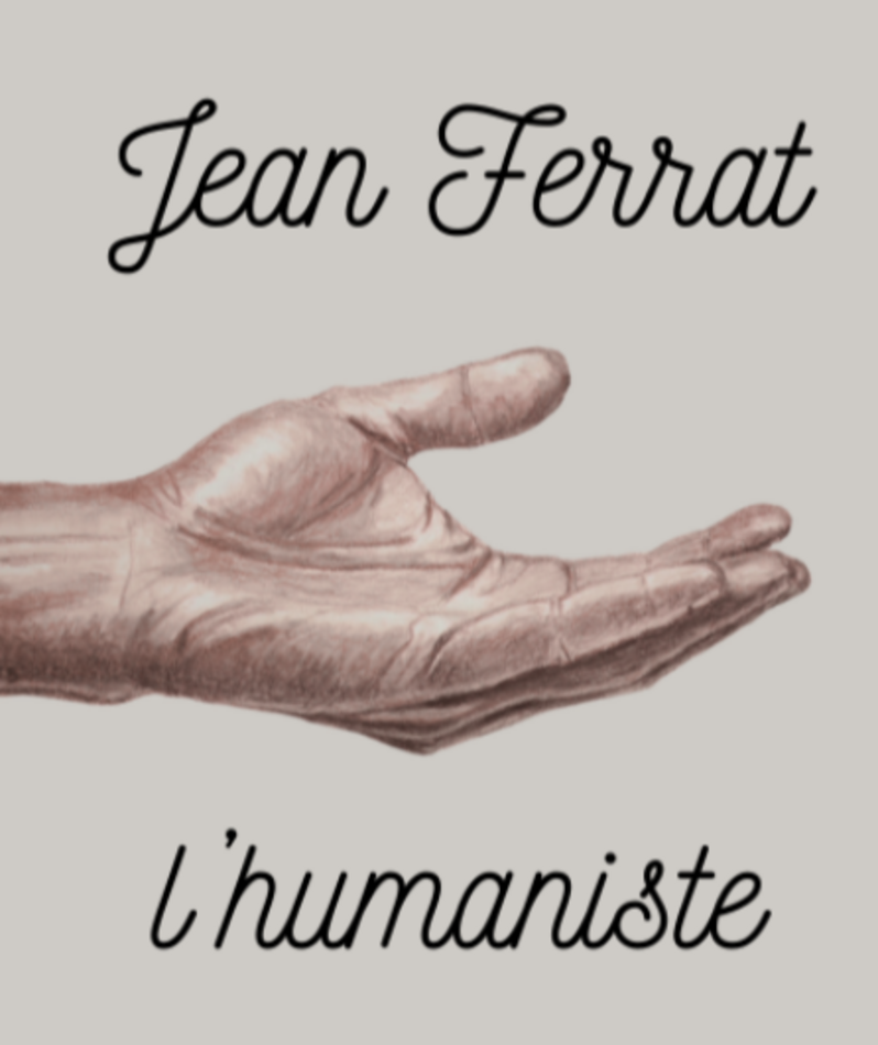 Affiche du spectacle. Une main tendue, la paume vers le haut.